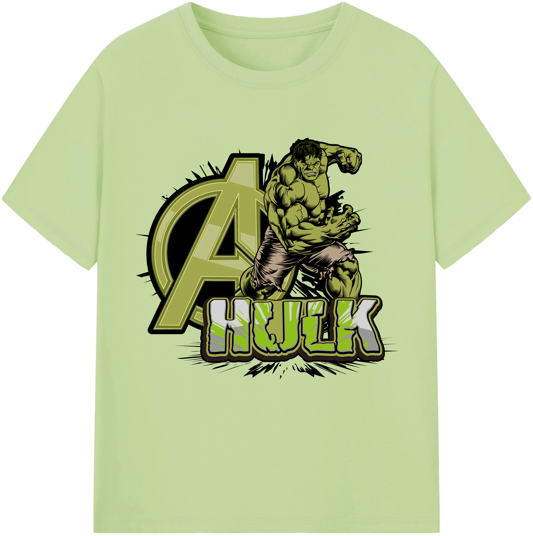 （画像用） アベンジャーズ The Avengers 綿100％半袖Tシャツ（フロントプリント）